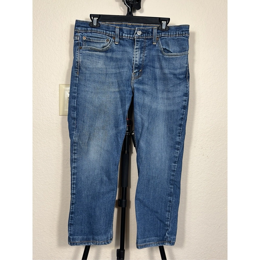 Levi's Women's Bootcut Jeans Size 34x29 Blue Comfort Denim Pants Pre-Owned